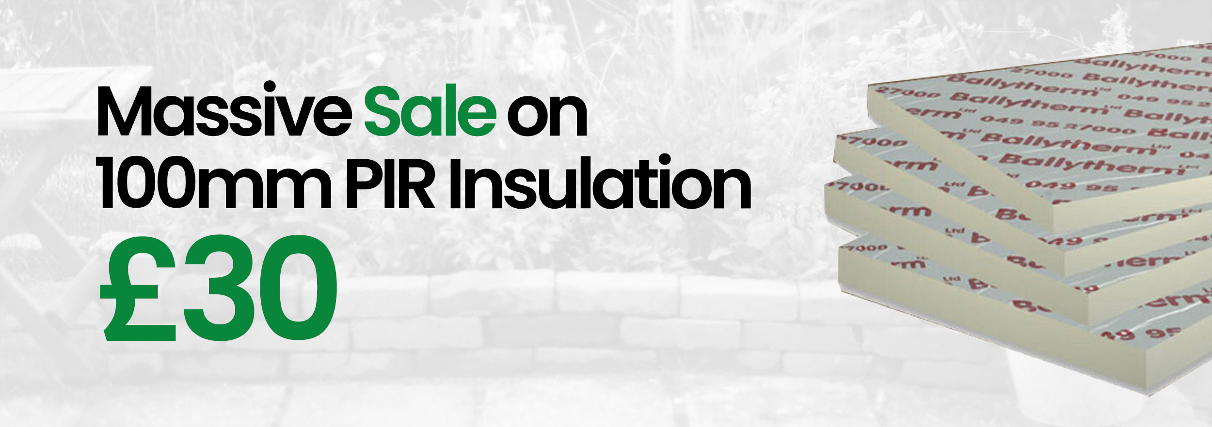 Sale on 100mm PIR Insulation