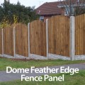 Featheredge Dome Fence Panel 6ft x 4ft