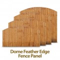 Featheredge Dome Closeboard Fence Panel 6ft x 3ft