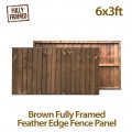 Fully Framed Featheredge Heavy Duty Fence Panel 6ft x 3ft