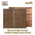 Fully Framed Featheredge Heavy Duty Fence Panel 6ft x 5ft