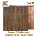 Fully Framed Featheredge Heavy Duty Fence Panel 6ft x 6ft