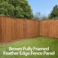 Fully Framed Featheredge Heavy Duty Fence Panel 6ft x 3ft