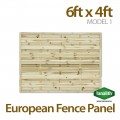 6ft x 4ft Model 1 Fence Panel