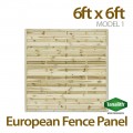 6ft x 6ft Model 1 Fence Panel