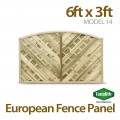 6ft x 3ft Model 14 Fence Panel