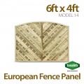 6ft x 4ft Model 14 Fence Panel