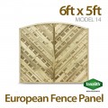 6ft x 5ft Model 14 Fence Panel