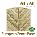 6ft x 6ft Model 14 Fence Panel