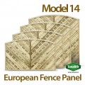 6ft x 3ft Model 14 Fence Panel