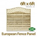 Omega Lattice Top European Panel 6ft x 6ft