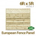 6ft x 5ft Model 4 Fence Panel