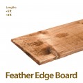 6ft Brown Tanatone Feather Edge Boards