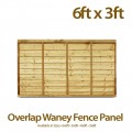 Overlap Waney Fence Panel 6ft x 3ft