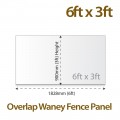 Overlap Waney Fence Panel 6ft x 3ft