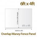 Overlap Waney Fence Panel 6ft x 4ft