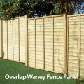 Overlap Waney Fence Panel 6ft x 5ft