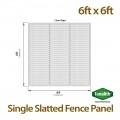 6ft x 6ft Single Slatted Fence Panel