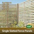 6ft x 3ft Single Slatted Fence Panel