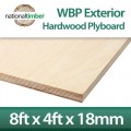 WBP BB/BB Exterior Red Faced Plywood 18mm x 8ft x 4ft