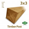 Tanatone Timber Post 10ft x 3" x 3”