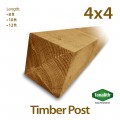 Tanatone Timber Post 10ft x 4" x 4"