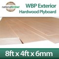WBP BB/BB Exterior Red Faced Plywood Ply Board 6mm x 2440mm x 1220mm